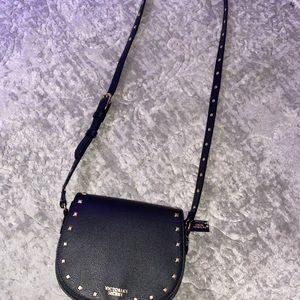 Victoria’s Secret black studded small crossbody purse nwt